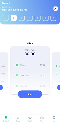 Screenshot of Weight Loss by Walking