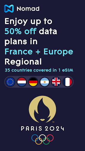 Android application Nomad eSIM: Prepaid Data Plan screenshort
