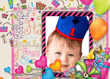 Birthday Wishes  - bday photo frame with name