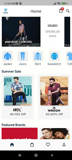 Android application eStore WordPress WooCommerce screenshort
