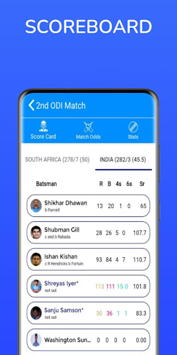 Cricket World Score News App Screen 3