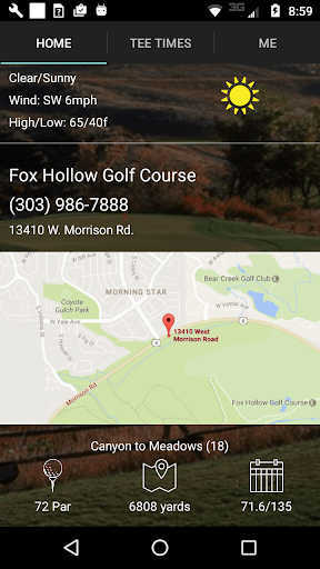 Fox Hollow Golf Tee Times Screen 2