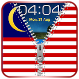 Malaysian Flag Zipper Lock icon
