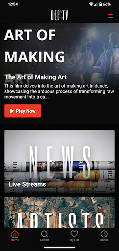 Android application BEE TV Network - Inspired TV screenshort