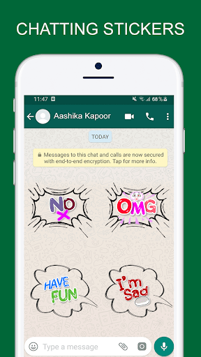 Android application Chatting Stickers For Whatsapp screenshort