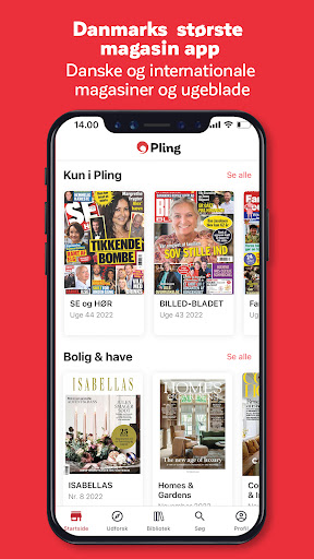 Android application Pling: Læs magasiner & blade screenshort