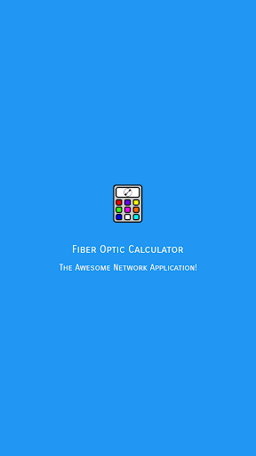 Android application Fiber Optic Ratio Calculator screenshort