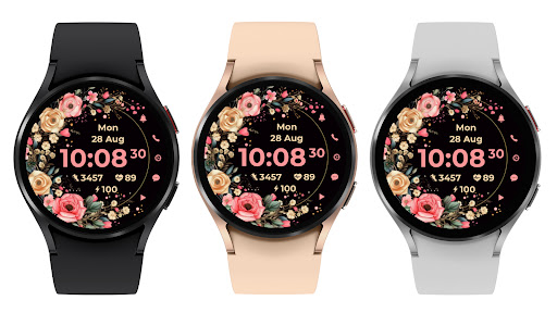 AZ266 Rose Flower Watch Face Screen 2