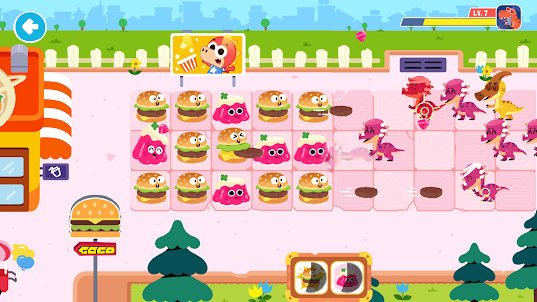 Gogo Food vs Dinos - Kids Game
