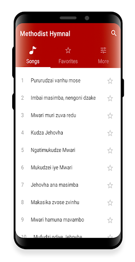 Methodist Shona Hymn Book Screen 3