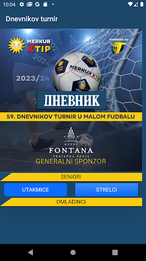 Android application Dnevnikov turnir screenshort