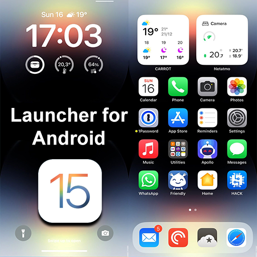 iPhone 15 Launcher for Android