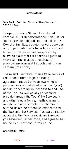 Android application TP SVA screenshort