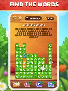 Word Tower - екранна снимка на първокласен пъзел