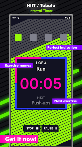 Android application Top Timer - HIIT, Tabata, EMOM screenshort
