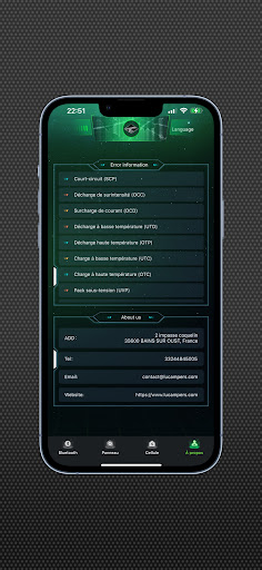 LUCAMPERS Smart BMS APP Screen 2