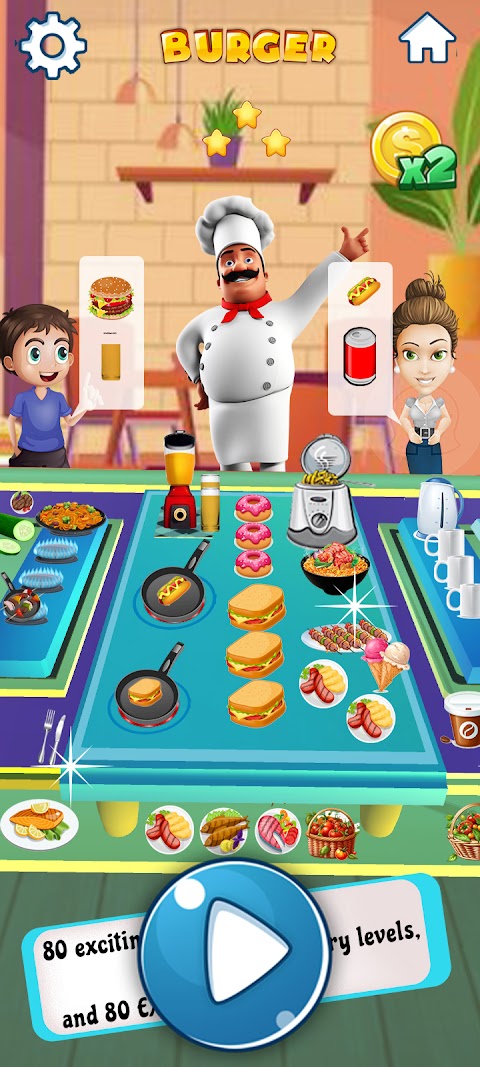 Burger Shop Chef Cooking Gameのおすすめ画像5