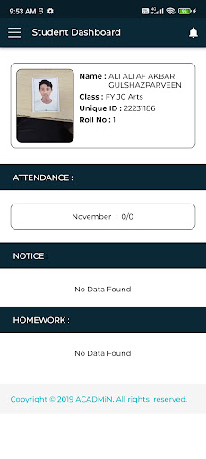 Navneet College - ACADMIN Screen 3