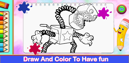 Boxy Boo Play Time Coloring