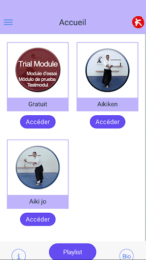 Aperçu de l'application