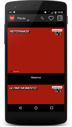 Placas Rojas Screen 2