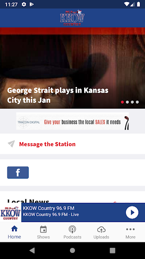 Android application 96.9 KKOW Country Radio screenshort
