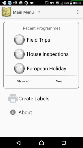 Android application Tempus Locum screenshort