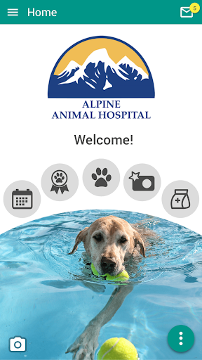 Android application Alpine Animal Hospital screenshort