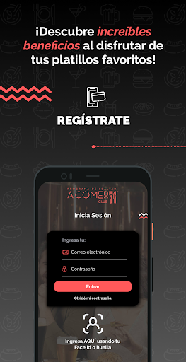 Android application A Comer Club screenshort