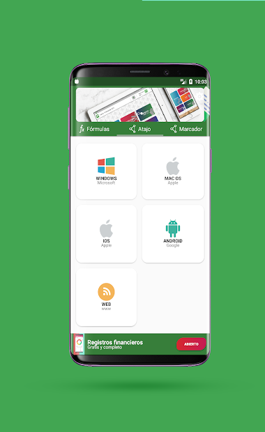 Captura 4 Fórmulas y accesos directos de Excel - Completo android