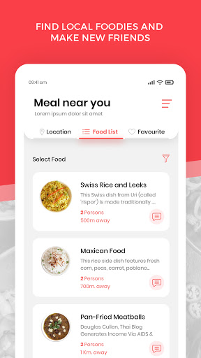 HipMeal Screen 3
