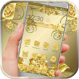 Gold Flower Luxury Theme icon