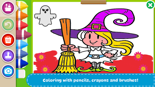 Färbung und Farbe Halloween