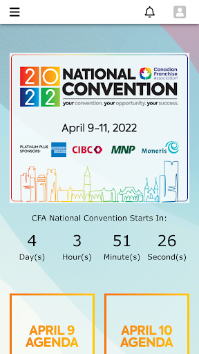 Android application CFA National Convention 2022 screenshort