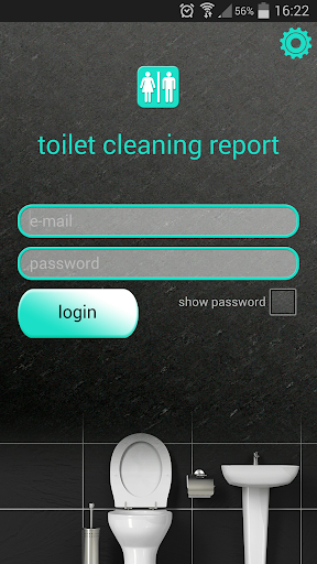 Android application Toilet Cleaning Report screenshort