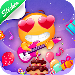 Cover Image of Download Emoji GIF Love Stickers For WhatsApp - Birthday 1.0.5 APK