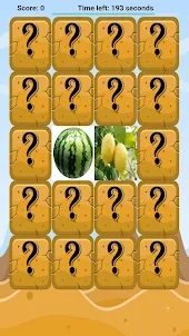 Vegetable matching game