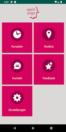 Android application Spirit Yoga screenshort