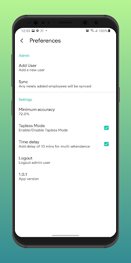 FaceSync - Face Attendance Screen 3
