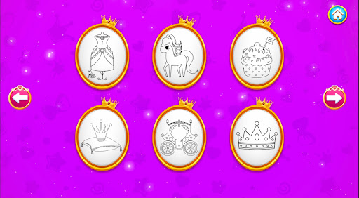 Princess Coloring Book Screen 2