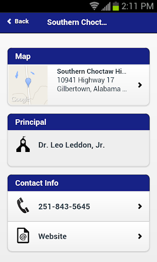 Choctaw County School District Screen 2