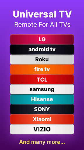 Universal TV Remote - All TVs Android App Screenshot 1
