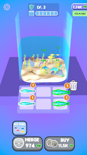 Android application Aquarium Up! screenshort