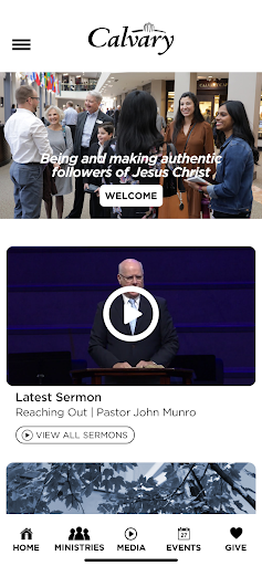 Android application Calvary Church screenshort