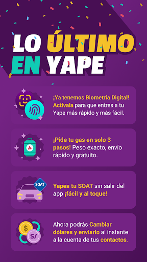 Android application Yape screenshort