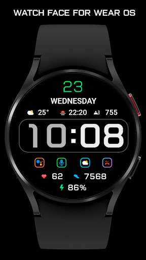 Android application IV56 Watch Face screenshort