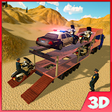 Offroad Police Truck Transport: Drive Simulator 3D icon