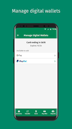 Screenshot of Citizens Bank Mobile Banking