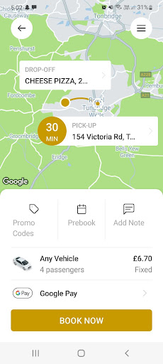 Tunbridge Wells 888 Taxis Ltd Screen 3