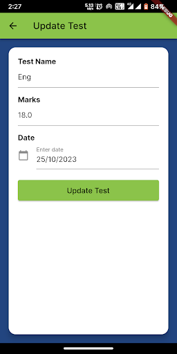 Mock Test Analysis Screen 2
